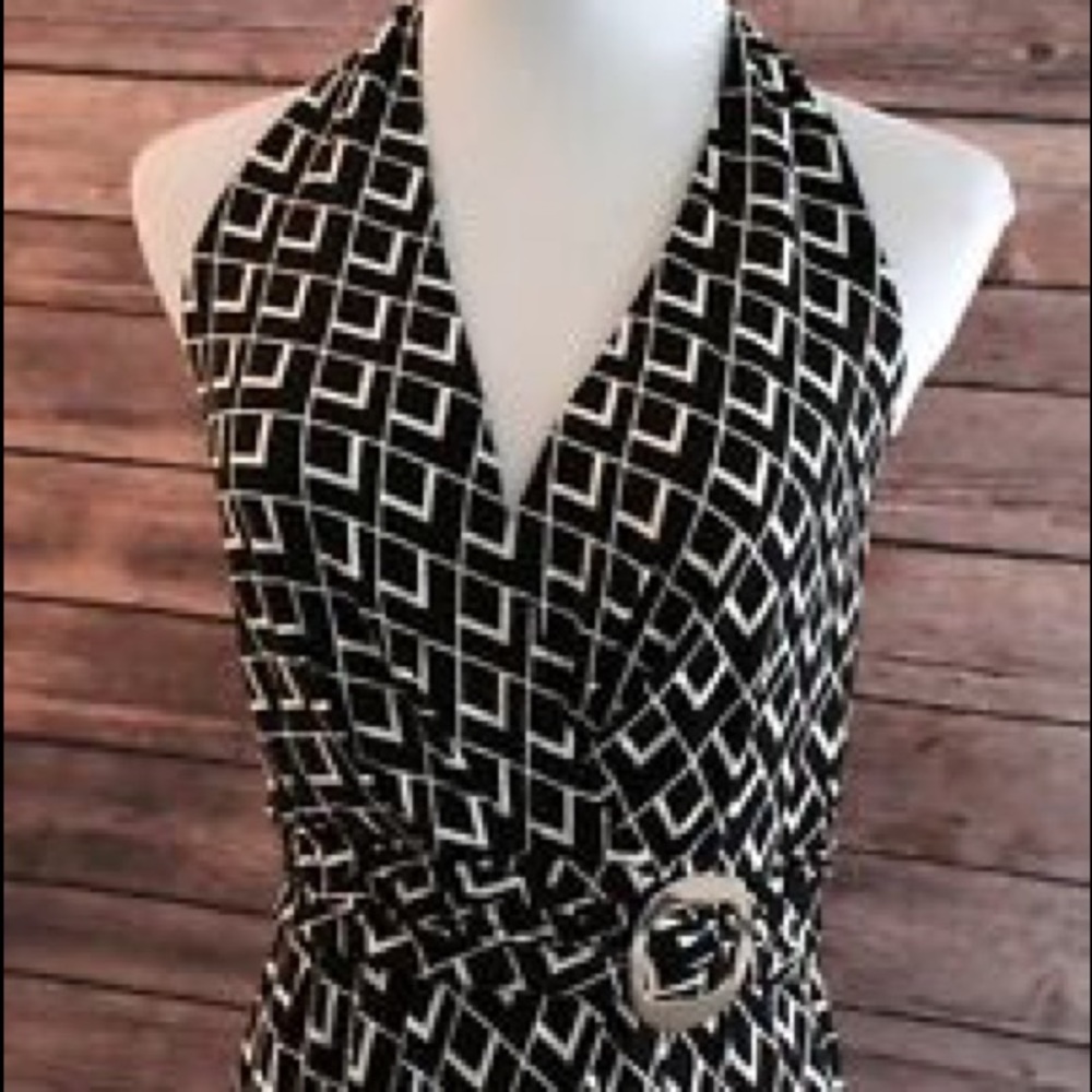 White House Black Market halter/maxi dress